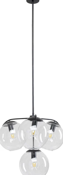 Fashion KARE Design Lampa wisząca Lasmina 63x72 cm czarna - klosze szklane - KARE