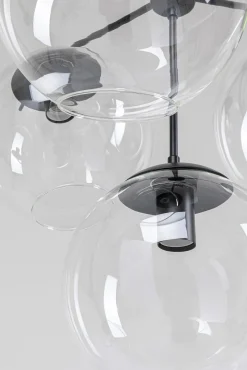 Fashion KARE Design Lampa wisząca Lasmina 63x72 cm czarna - klosze szklane - KARE