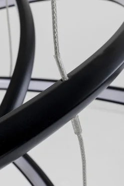 Hot KARE Design Lampa wisząca LED czarne okręgi aluminium Ø72 cm - KARE