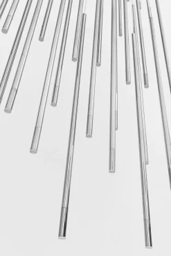 Fashion KARE Design Lampa wisząca Living Vegas Deluxe LED 154x320 cm srebrna - KARE