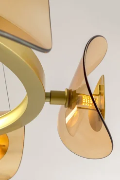 Fashion KARE Design Lampa wisząca Mariposa Ø81x150 cm złota - KARE