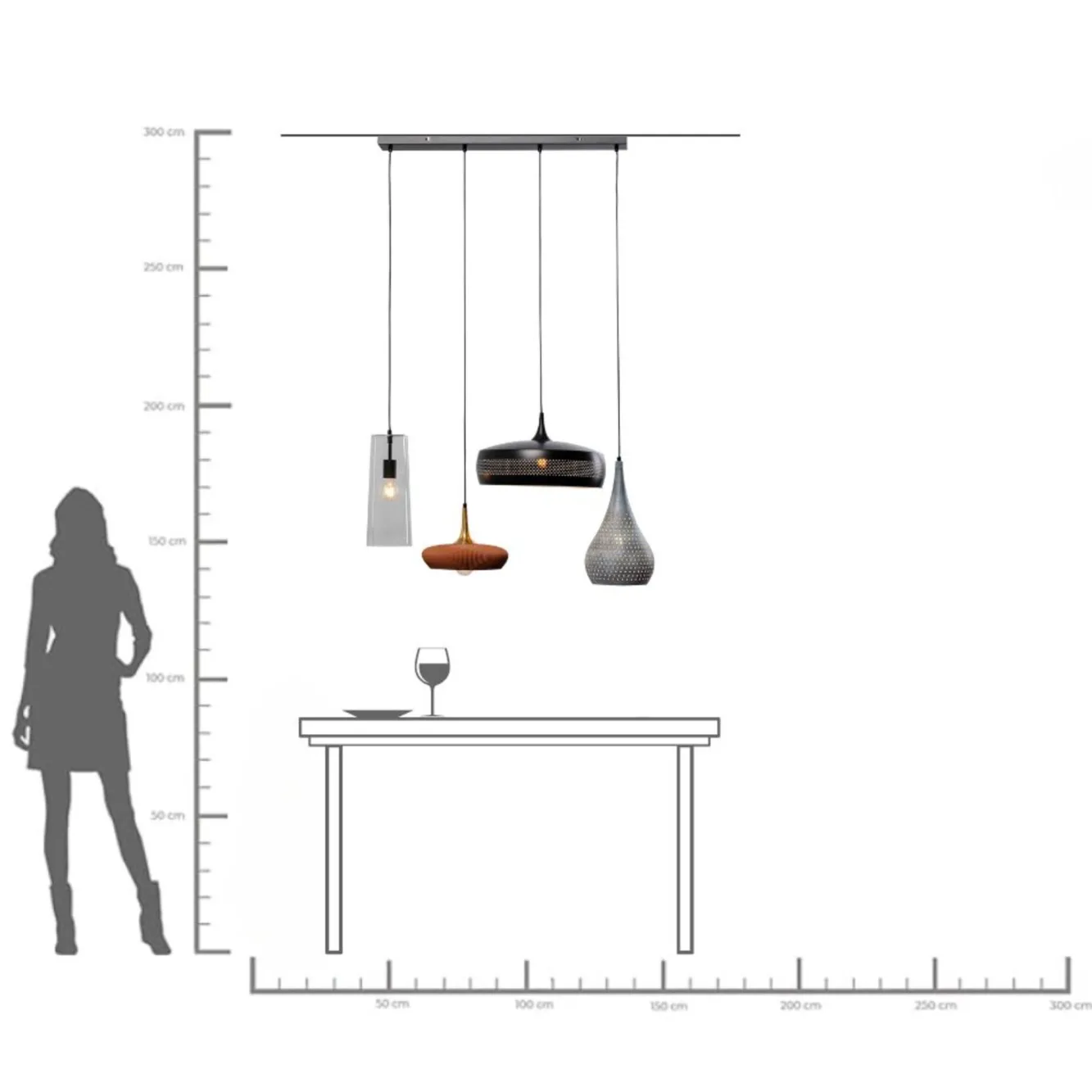 Best KARE Design Lampa wisząca Melange Dinging 107cm - KARE