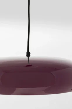 Sale KARE Design Lampa wisząca okrągła fioletowa stal emaliowana Ø38 cm - KARE