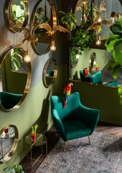 Clearance KARE Design Lampa wisząca Owl 57x28 cm złota - KARE