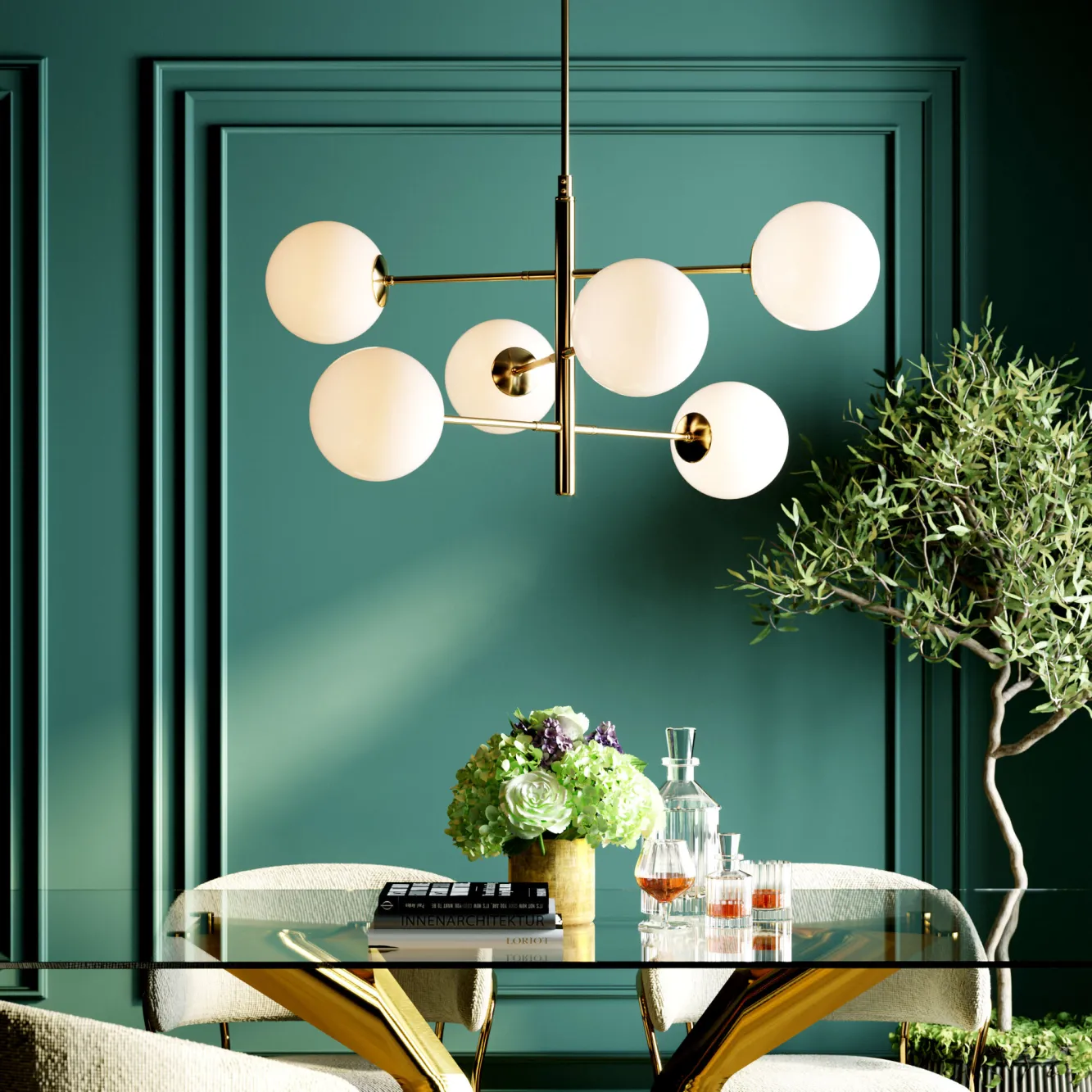 Sale KARE Design Lampa wisząca Planets 105x95 cm biało-złota - KARE