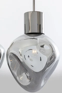 Discount KARE Design Lampa wisząca przydymiona 4L stal i szkło 110 cm - KARE