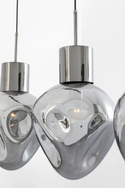 Discount KARE Design Lampa wisząca przydymiona 4L stal i szkło 110 cm - KARE