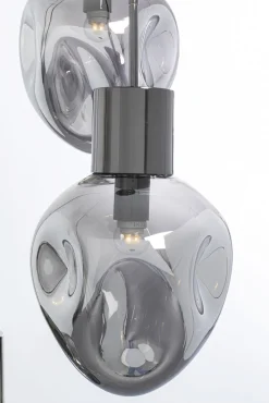 Best KARE Design Lampa wisząca przydymiona 3L stal i szkło Ø45x160 cm - KARE