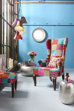 Best KARE Design Lampa wisząca Saloon Flowers 5L 45x110 cm kolorowa - KARE