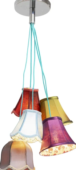 Best KARE Design Lampa wisząca Saloon Flowers 5L 45x110 cm kolorowa - KARE