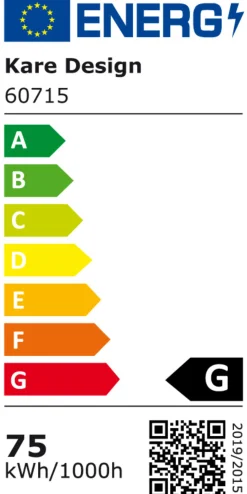 Discount KARE Design Lampa wisząca Saturn LED 75x150 cm złota - KARE