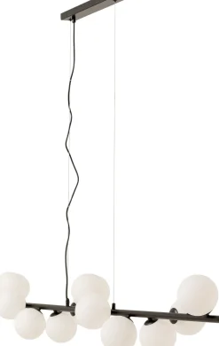 Outlet KARE Design Lampa wisząca Scala Balls Milky Black 150cm - KARE