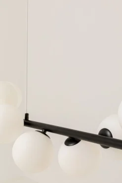Outlet KARE Design Lampa wisząca Scala Balls Milky Black 150cm - KARE