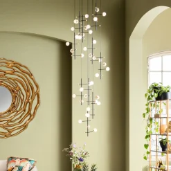 Fashion KARE Design Lampa wisząca Trapez 280 cm czarna - KARE