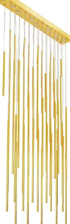 Best KARE Design Lampa wisząca Vegas LED 154x250-320 cm złota - KARE