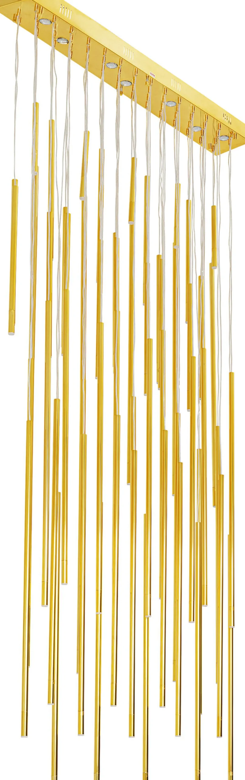 Best KARE Design Lampa wisząca Vegas LED 154x250-320 cm złota - KARE