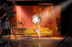 Best KARE Design Lampa wisząca Vegas LED 154x250-320 cm złota - KARE