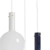 New KARE Design Lampa wisząca z 3 szklanymi kloszami w różnych kolorach Ø54 cm - KARE