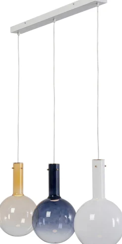 Clearance KARE Design Lampa wisząca z 3 szklanymi kloszami w różnych kolorach 99 cm - KARE