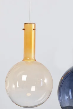 Clearance KARE Design Lampa wisząca z 3 szklanymi kloszami w różnych kolorach 99 cm - KARE