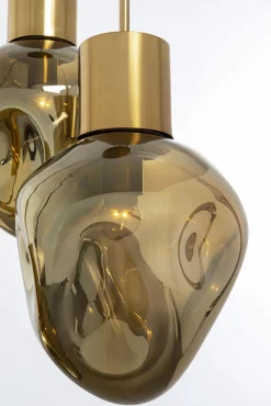 Hot KARE Design Lampa wisząca złota 3L stal i szkło Ø45x160 cm - KARE