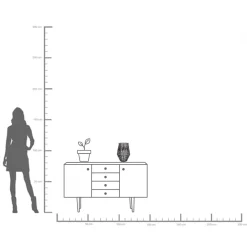 Discount KARE Design Latarenka Hayat Ø22x33 cm czarna - KARE