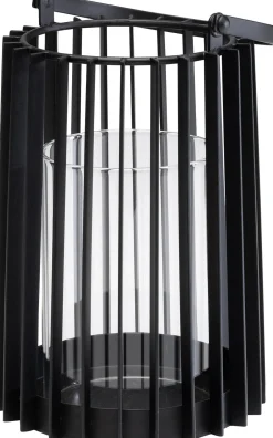 Online KARE Design Latarenka z uchwytem stalowa czarna Ø16x32 cm - KARE