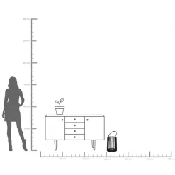 Online KARE Design Latarenka z uchwytem stalowa czarna Ø16x32 cm - KARE