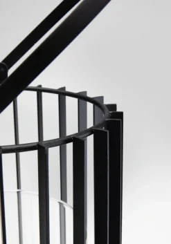 Online KARE Design Latarenka z uchwytem stalowa czarna Ø22x50 cm - KARE