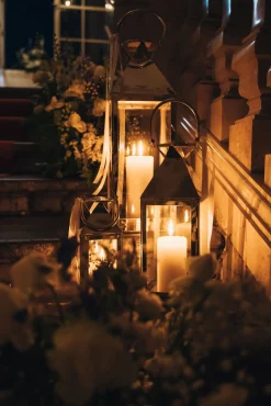 Fashion KARE Design Latarenki Giardino (4-set) srebrne - KARE