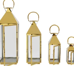 Outlet KARE Design Latarenki Giardino (4-set) złote - KARE