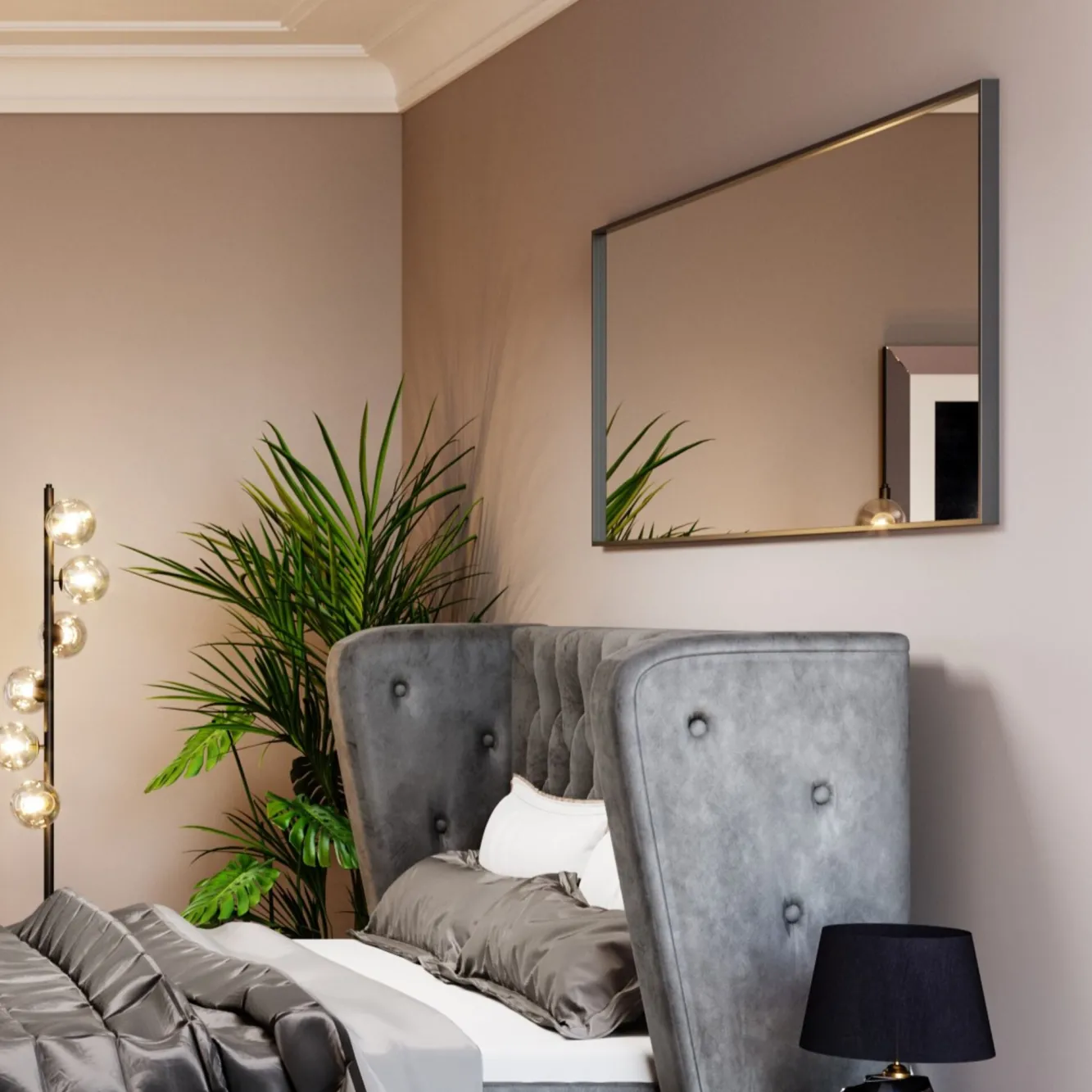 Sale KARE Design Lustro Bella 80x160 cm czarne - KARE