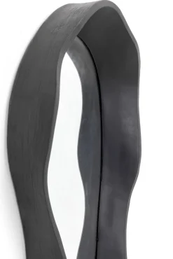 Discount KARE Design Lustro ścienne czarne loft asymetryczne 29x61 cm - KARE