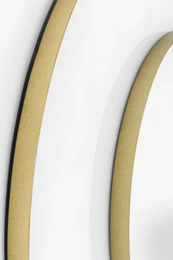 Best KARE Design Lustro ścienne ze złotą stalową ramą Ø100 cm - KARE