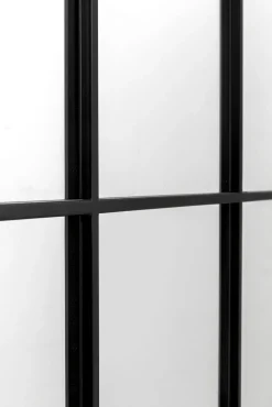 Fashion KARE Design Lustro czarne duże rama stalowa loft 90x180 cm - KARE