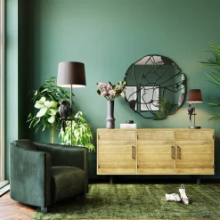 Fashion KARE Design Lustro Pieces Ø100 cm czarne - KARE