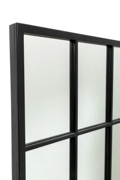 Discount KARE Design Lustro prostokątne czarne odwracalne rama stalowa 60x140 cm - KARE