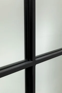 Discount KARE Design Lustro prostokątne czarne odwracalne rama stalowa 60x140 cm - KARE