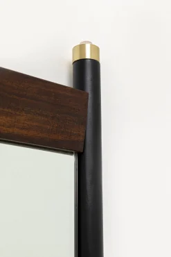 Hot KARE Design Lustro Ravello 55x80 cm sheesham brązowo-czarne - KARE