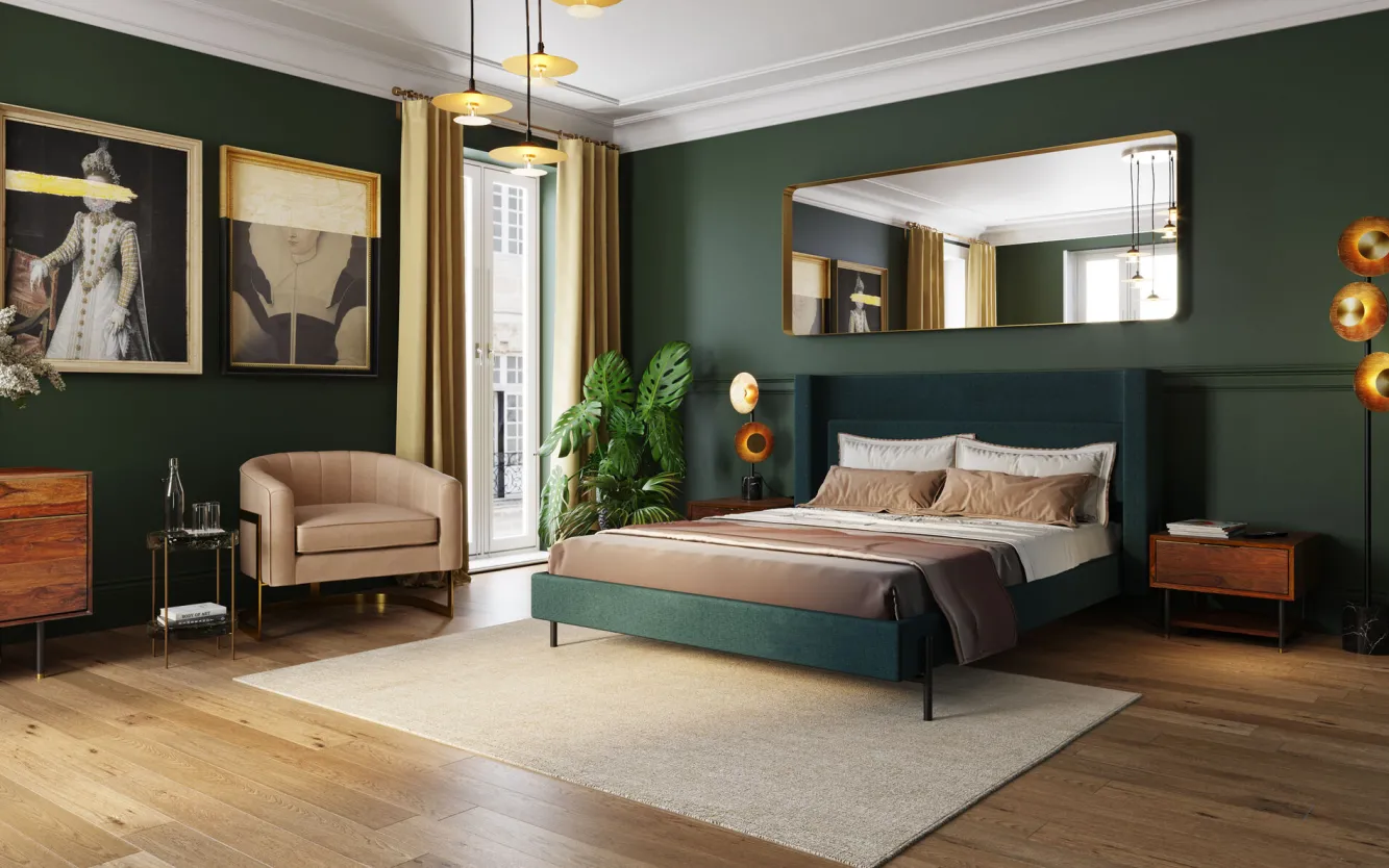 Clearance KARE Design Lustro stojące Curve Rectangular 200x70cm mosiężne - KARE