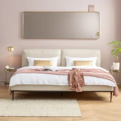 Clearance KARE Design Lustro stojące Curve Rectangular 200x70cm mosiężne - KARE