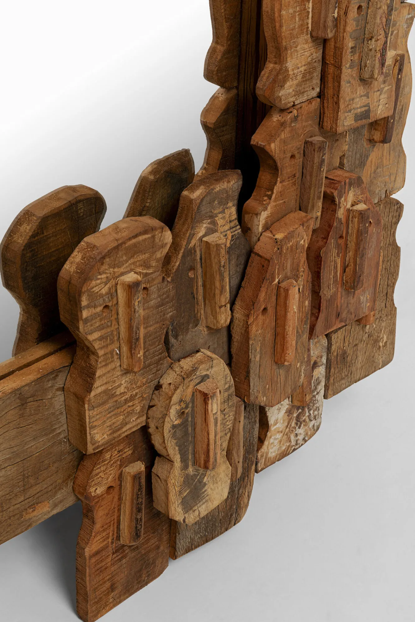 Sale KARE Design Lustro wiszące do salonu drewno z recyklingu 90x160 cm - KARE