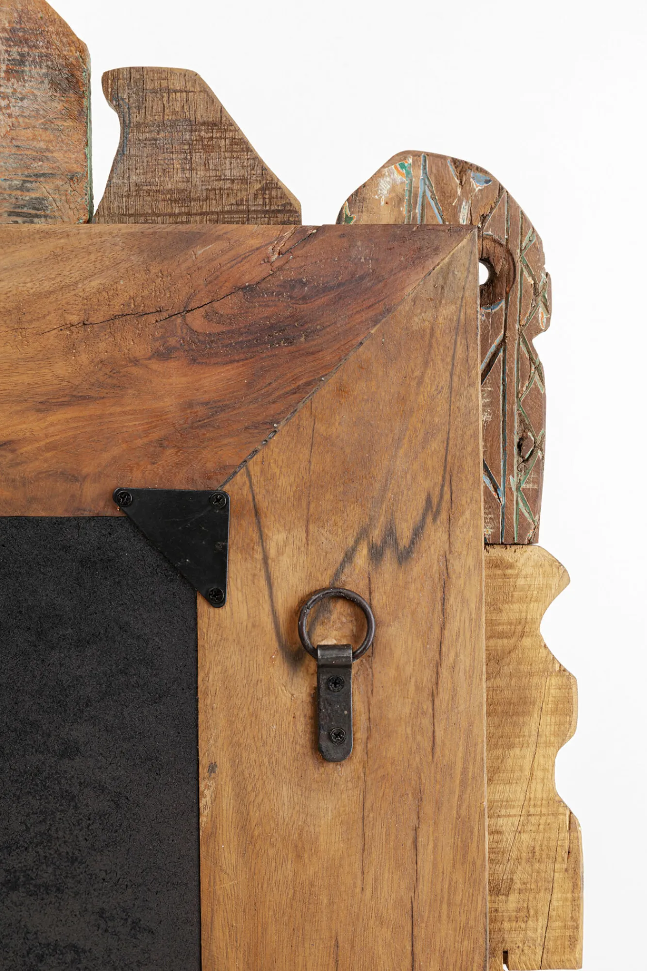 Sale KARE Design Lustro wiszące do salonu drewno z recyklingu 90x160 cm - KARE