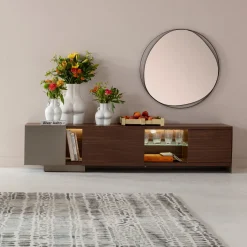 Best KARE Design Lustro wiszące do salonu rama czarna ze stali Ø80 cm - KARE