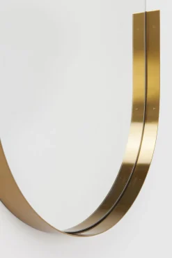 Online KARE Design Lustro wiszące Hipster Oval 114x50 cm złote - KARE
