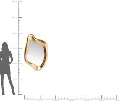 Discount KARE Design Lustro wiszące Hologram 119x76 cm złote - KARE