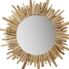 Sale KARE Design Lustro wiszące Legno ∅82 cm drewniane - KARE