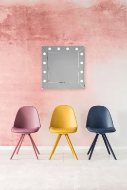 Clearance KARE Design Lustro wiszące Make Up Square 81x81 cm srebrne - KARE