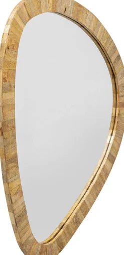 Clearance KARE Design Lustro wiszące naturalne do salonu 65x77 cm - KARE