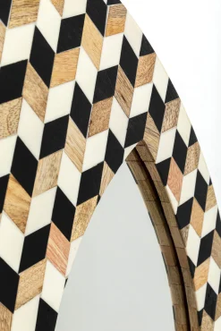 Best KARE Design Lustro wiszące okrągłe MDF i żywica epoksydowa Ø67 cm - KARE